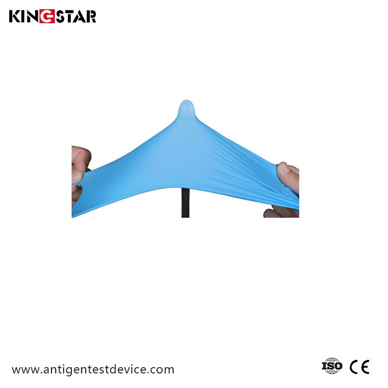 Powder-free exam gloves