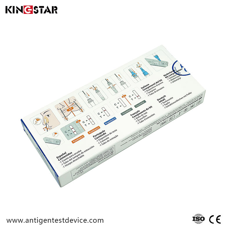 Schneller Antigentest Covid-19 sichere Sammlung